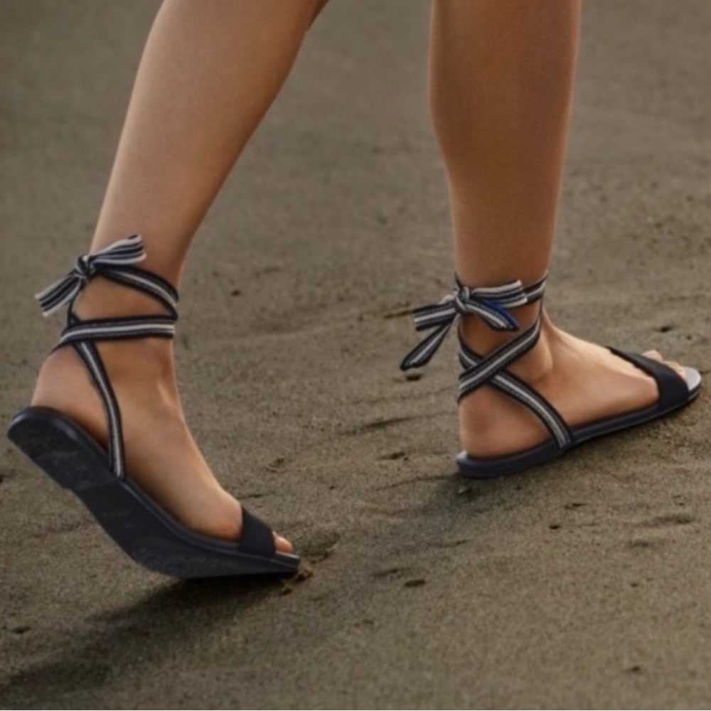 Rothy’s Black Wrap Sandals